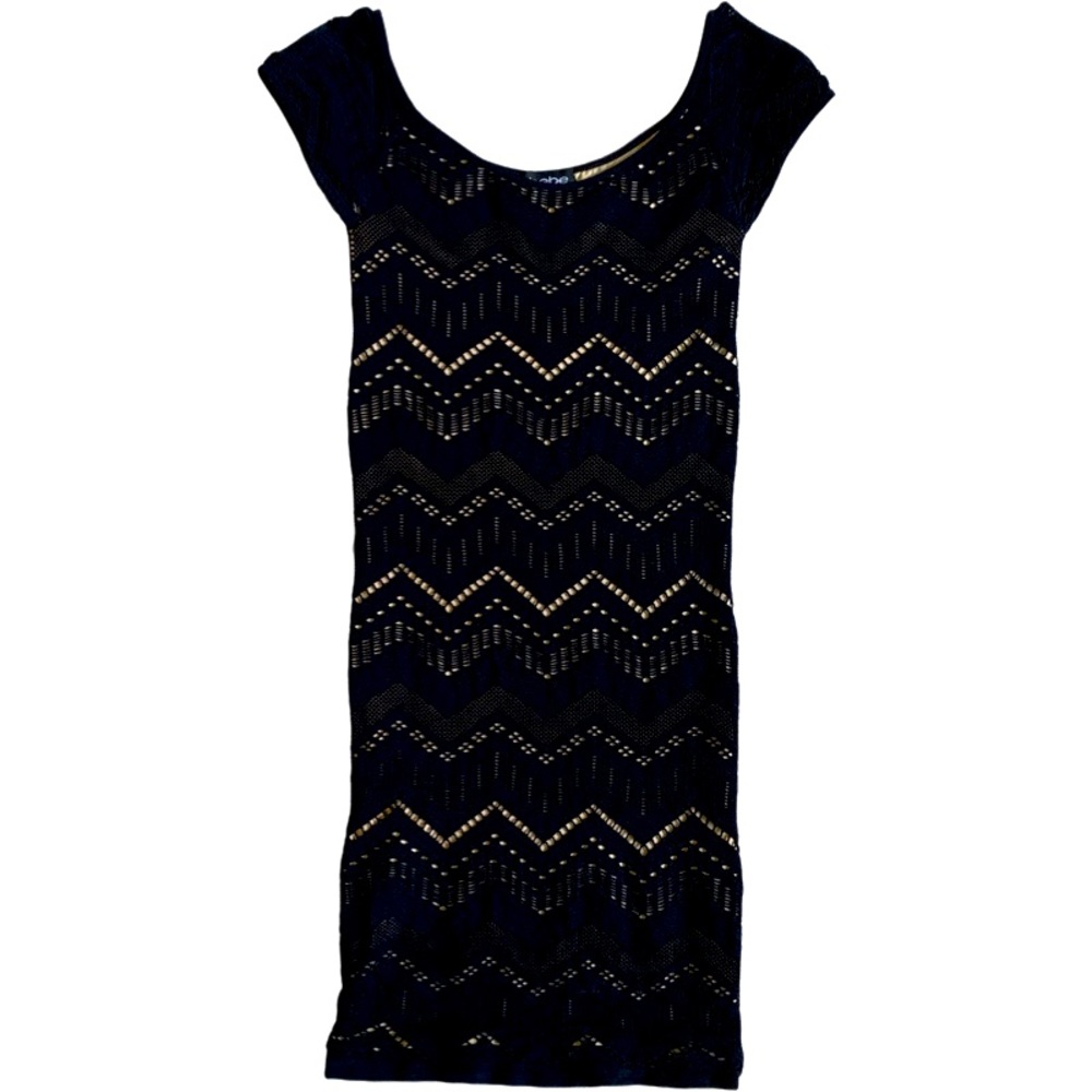 Bebe Stretch Overlay Bodycon Mini Dress Size P/S (XS/S)